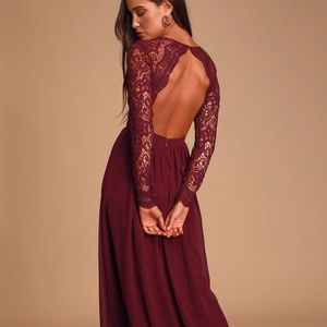 Awaken My Love Dress- Burgundy